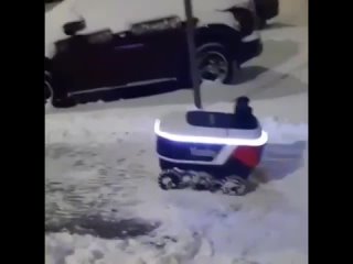 courier robots against the russian winter